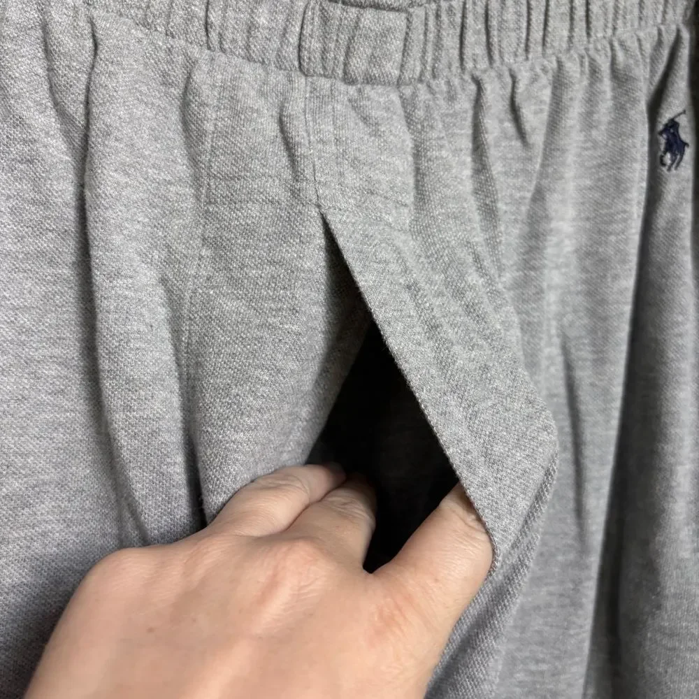 Polo by Ralph Lauren L Gray Pique Pajama Pants Preppy Sporty PJ Leisure Casual